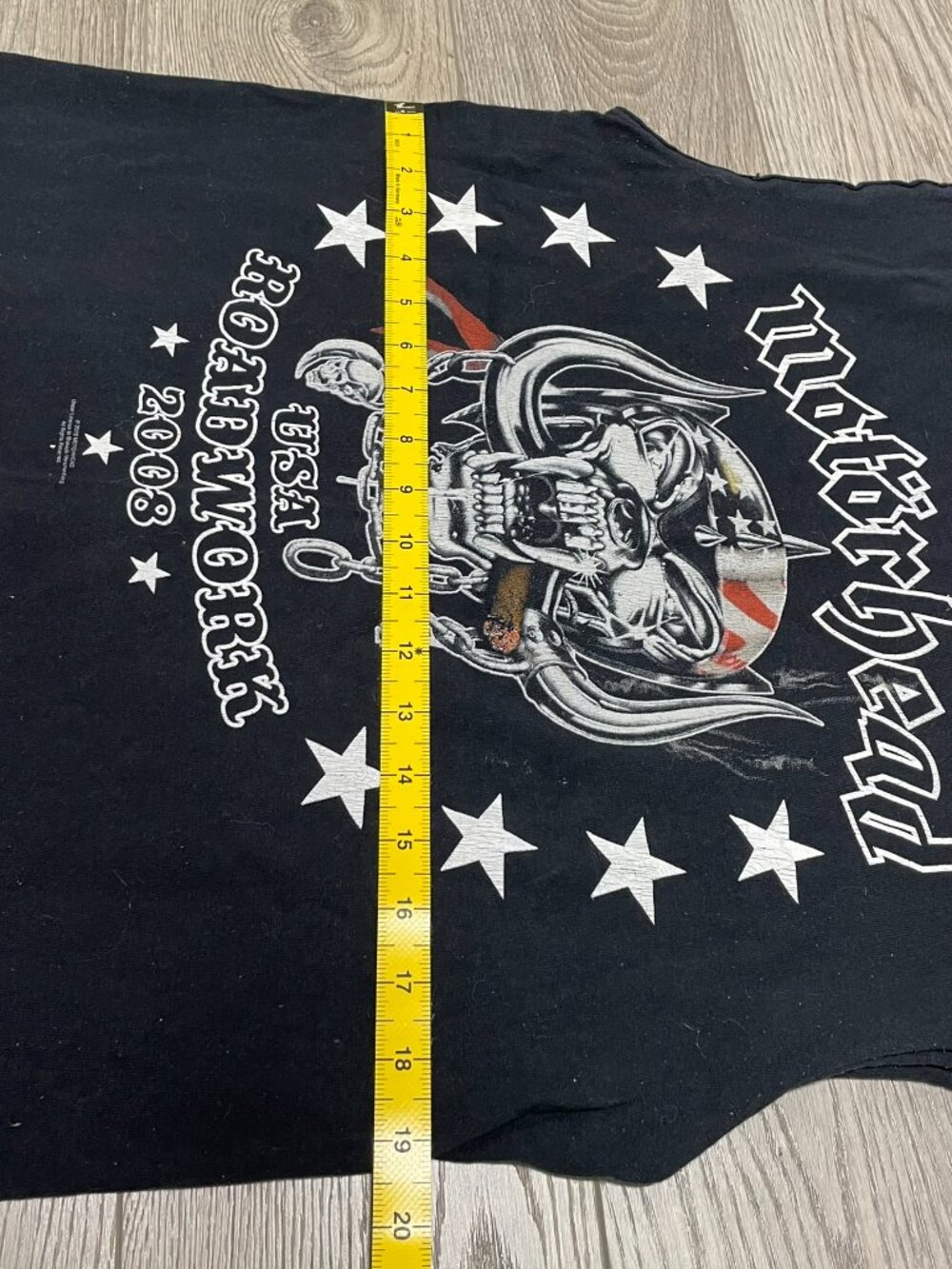 Vintage Motörhead USA Roadwork 2008 Tour Vest Metal Rock Band Cutoff T-Shirt - Picture 5 of 7